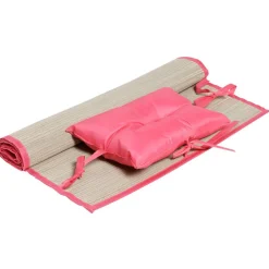 Natte de plage avec coussin 190x60 cm