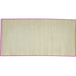 Natte de plage en paille 180x90cm - 3 coloris