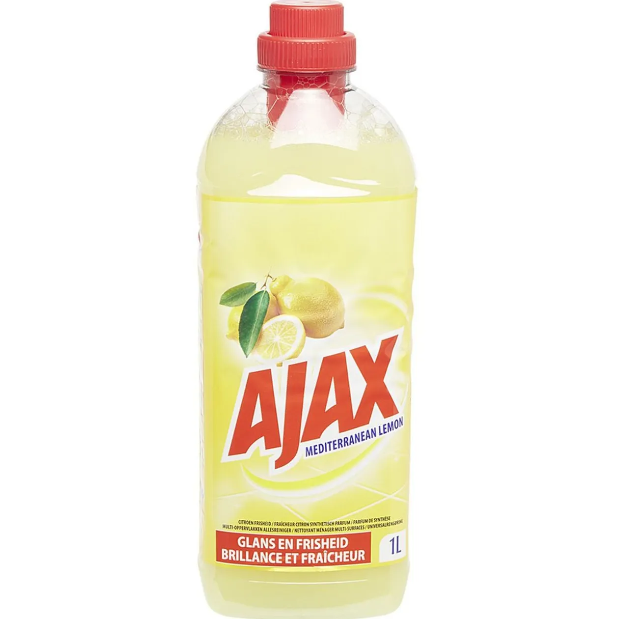 Nettoyant Ajax senteur citron méditéranéen 1L
