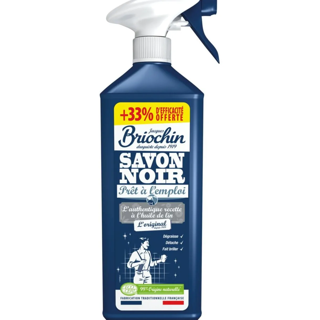 Nettoyant multiusage Briochin savon noir huile de lin 750ml +33% offerts < Gifi Outlet