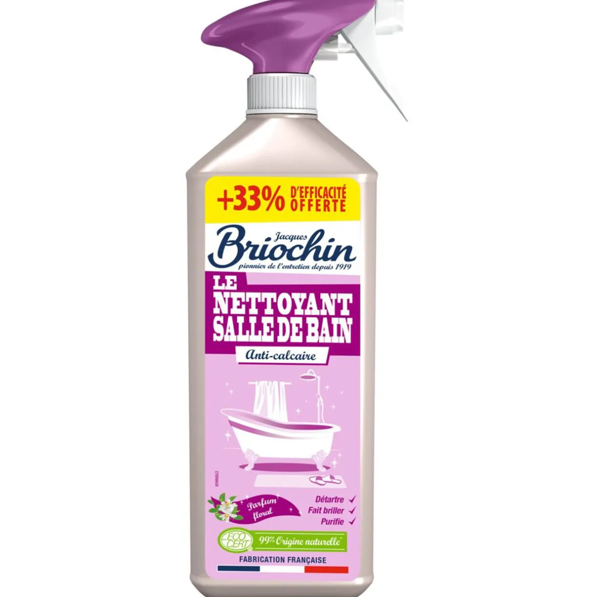 Nettoyant salle de bain Briochin anti-calcaire 750ml +33% offerts < Gifi Discount
