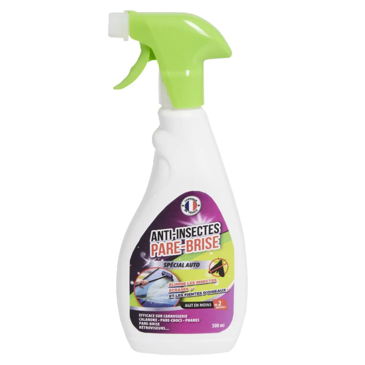 Nettoyant vitre auto spécial insectes 500ml