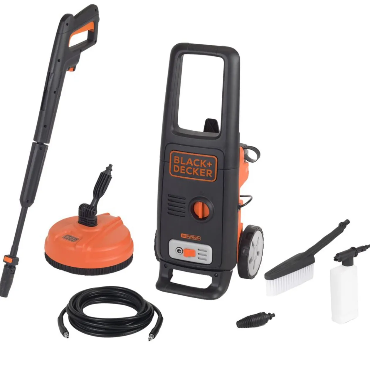 Nettoyeur haute pression Black & Decker 125bar 420L/h noir et orange 1600W