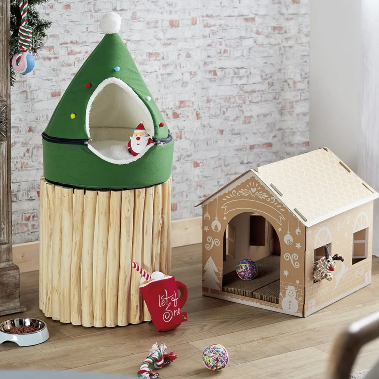 Niche design sapin de Noël 2 en 1