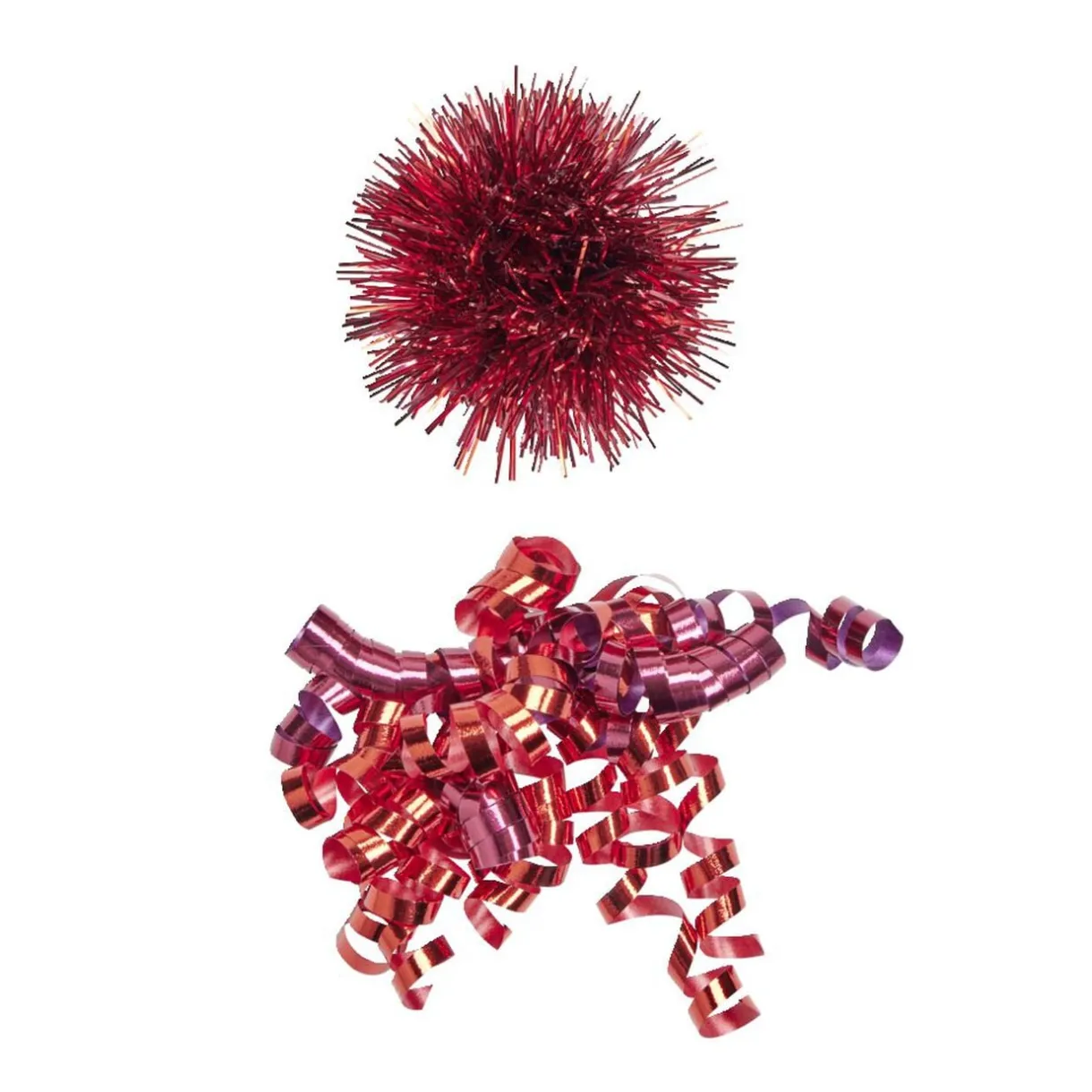 Noeud cadeau avec pompons et frisettes H15cm (5 modèles) < Gifi Hot