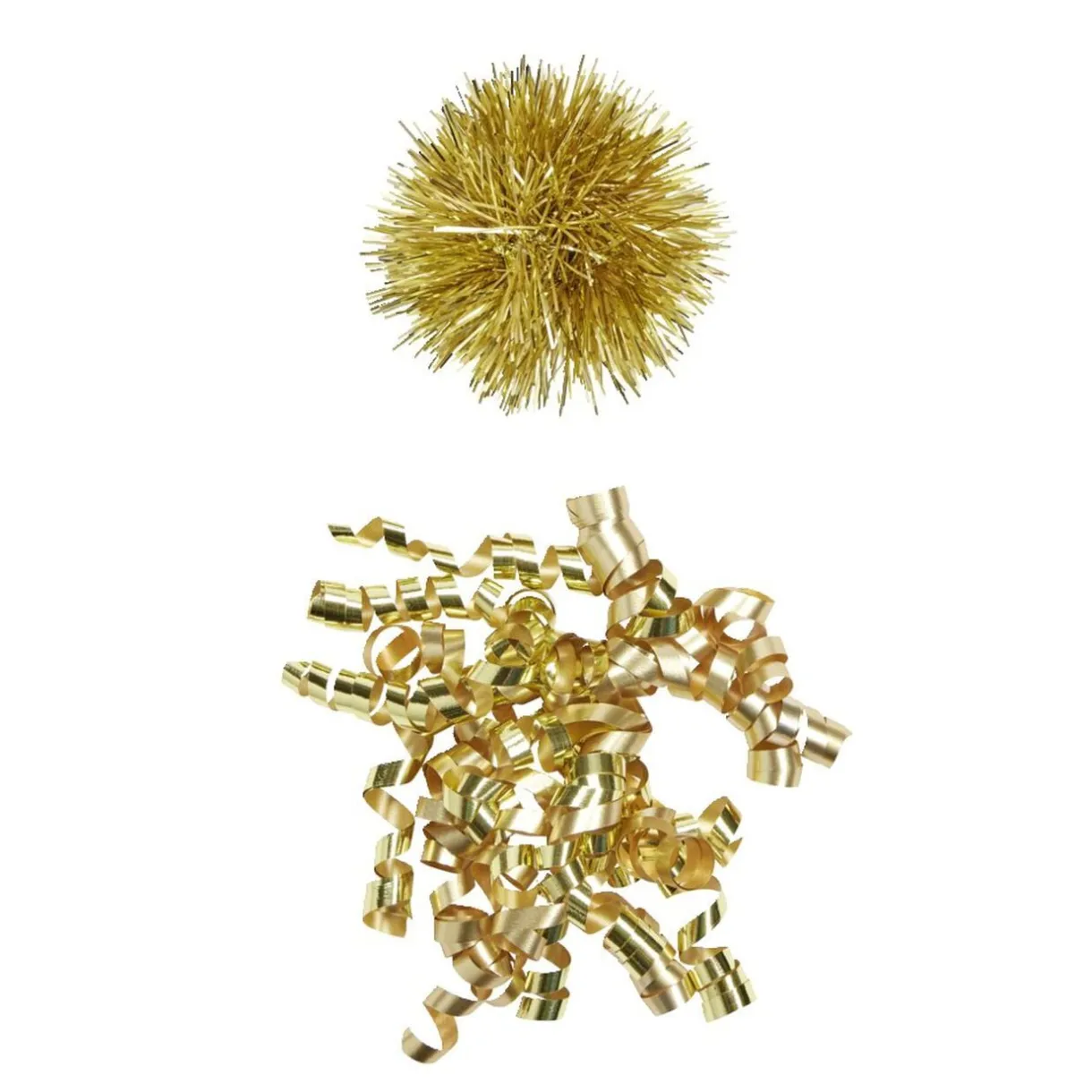 Noeud cadeau avec pompons et frisettes H15cm (5 modèles) < Gifi Hot