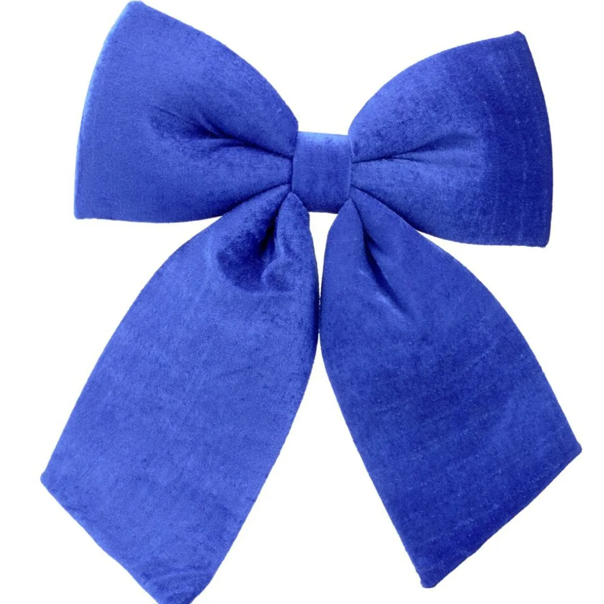 Noeud décoratif XL velours bleu 40x40cm < Gifi New
