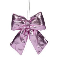 Noeud de Noël irisé à suspendre H14cm (3 modèles)