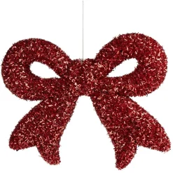 Noeud de Noël pailleté à suspendre L25cm (3 modèles) < Gifi Sale