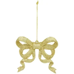Noeud de Noël à paillettes à suspendre