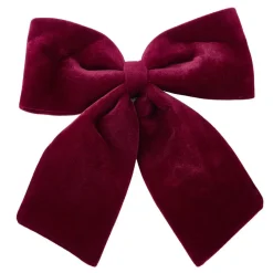 Noeud de Noël velours bordeaux grand modèle 40x40cm < Gifi