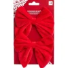 Noeud de Noël velours rouge x2 - 12xH13cm < Gifi Clearance