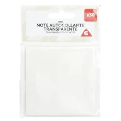 Note adhésive 50 feuilles transparentes 8x10,5cm < Gifi Discount