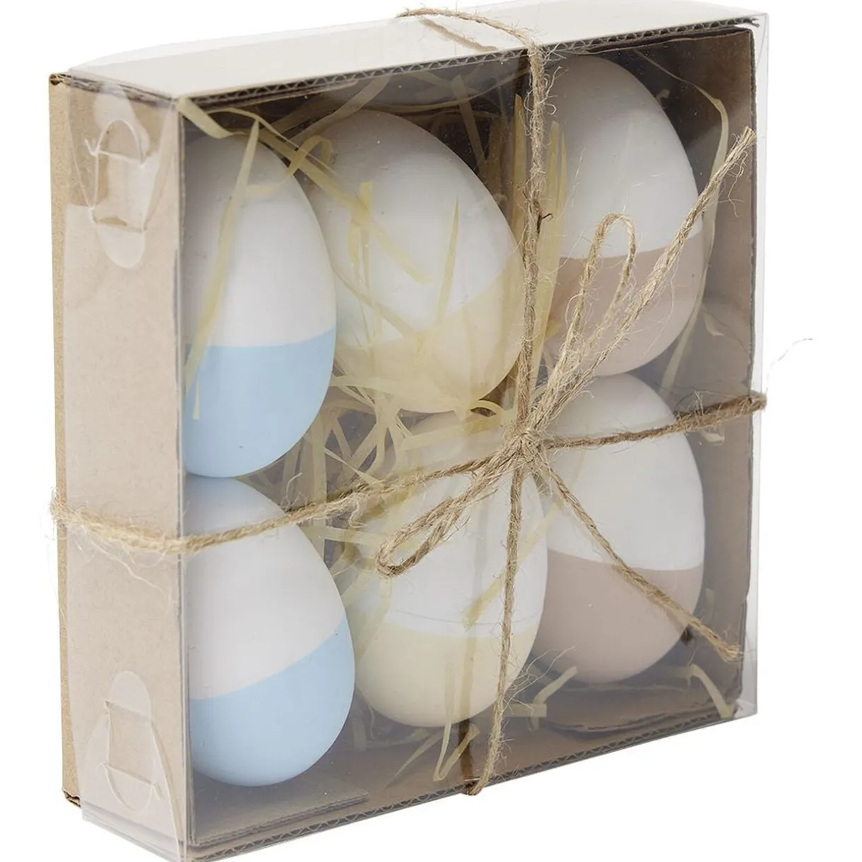 oeuf pastel bicolore x6 - plastique Ø4xH6cm < Gifi Hot