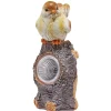 Oiseau solaire décoratif sur bois H20cm