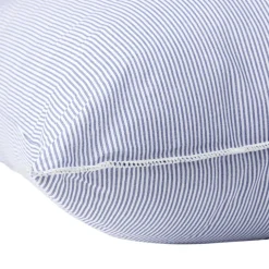 Oreiller carré traditionnel Le Bélier du Nord coton rayures bleu et blanc 60x60cm < Gifi Best