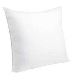 Oreiller carré 60x60cm moelleux blanc