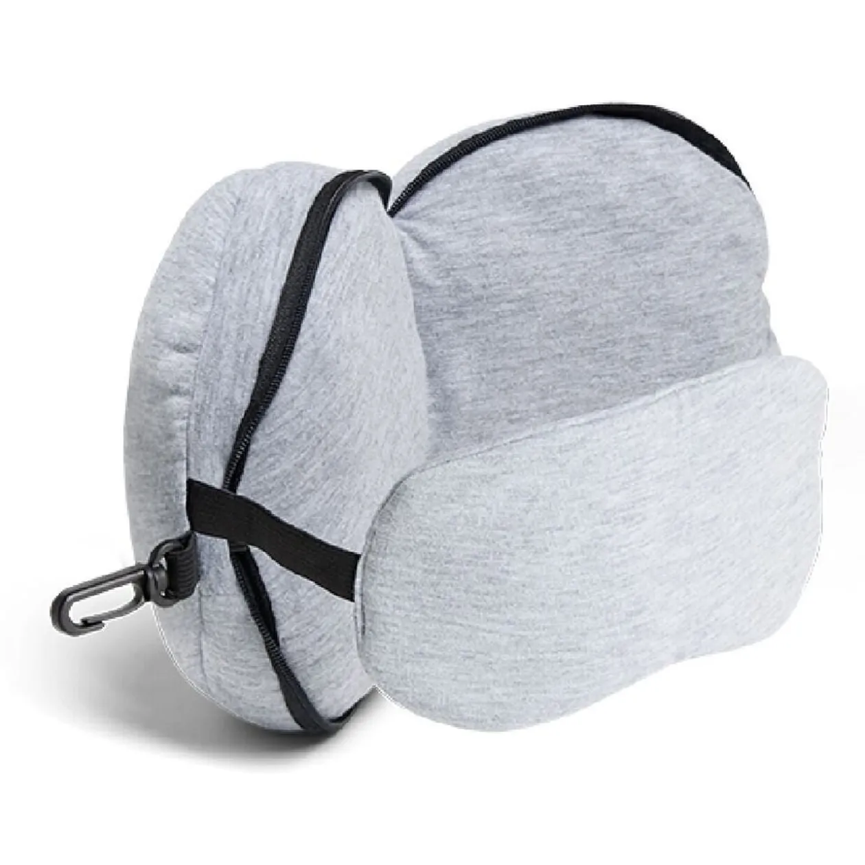 Oreiller de voyage 2 en 1 masque pour les yeux polyester - 3 coloris