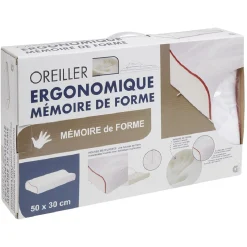 Oreiller ergonomique mémoire de forme < Gifi Best