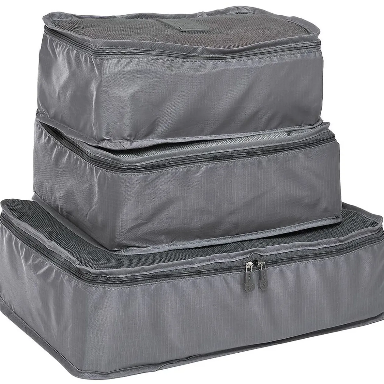 Organisateur de valise x6 polyester gris