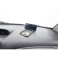 Organisateur de voiture antidérapant 2en1 plastique noir 10,5x18,5cm < Gifi Hot