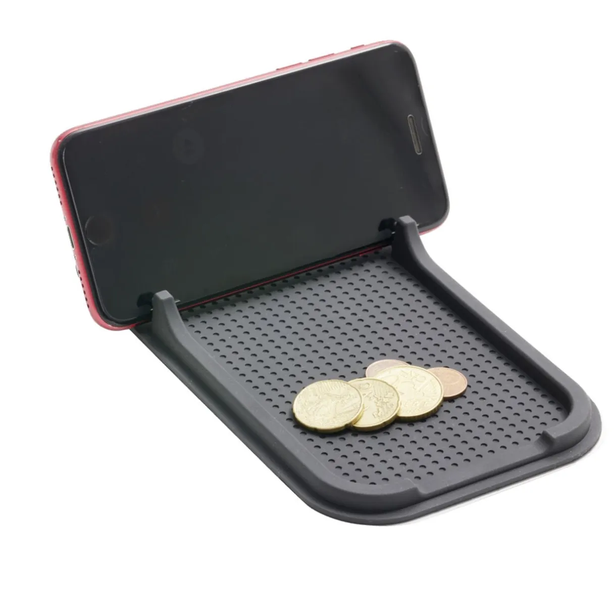 Organisateur de voiture antidérapant 2en1 plastique noir 10,5x18,5cm < Gifi Hot