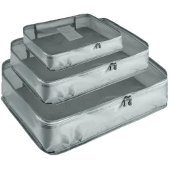 Organisateur de voyage x6 polyester gris < Gifi