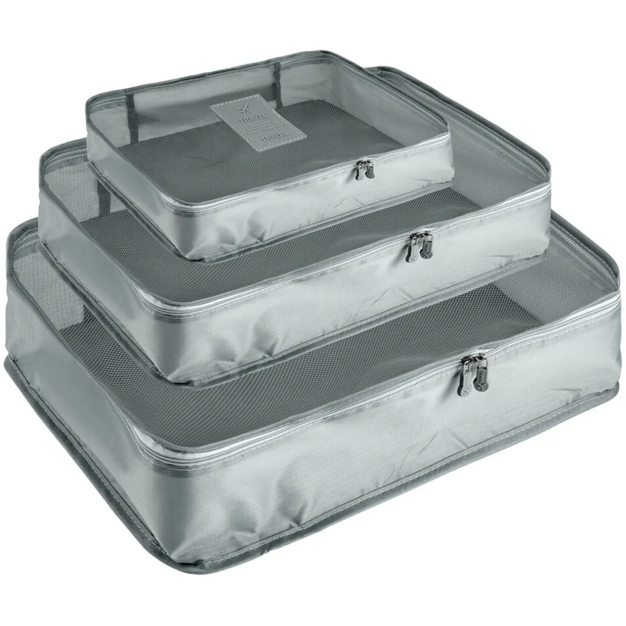 Organisateur de voyage x6 polyester gris < Gifi