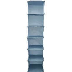 Organisateur de vêtements Bleu - 6 niveaux - 30x30xH128 cm < Gifi Clearance