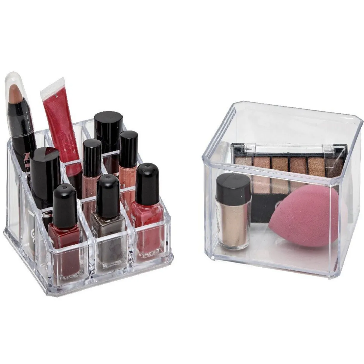 Organisateur à maquillage 2 niveaux transparent < Gifi Outlet