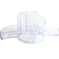 Organisateur maquillage rond 10 compartiments Ø15xH14cm < Gifi Sale