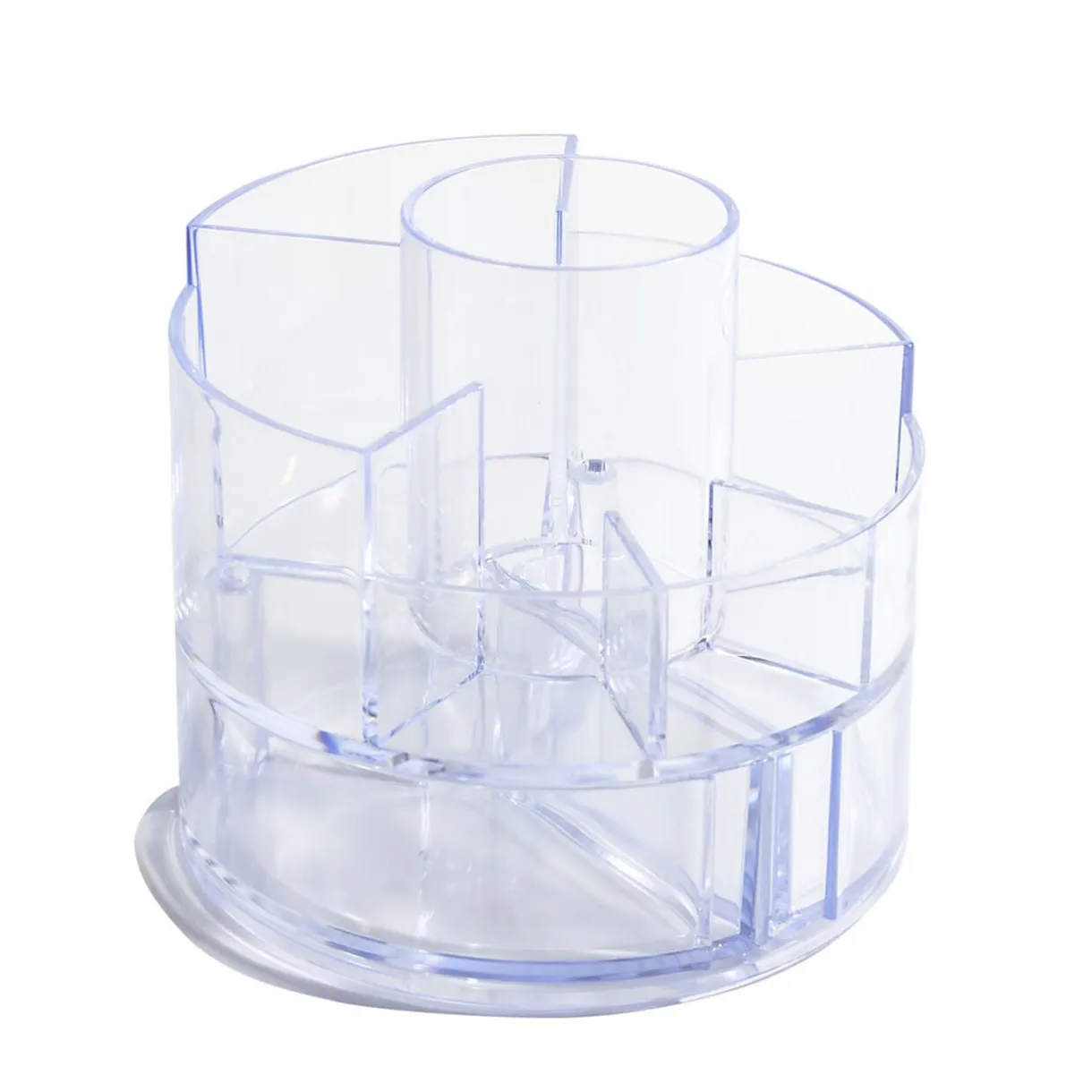 Organisateur maquillage rond 10 compartiments Ø15xH14cm < Gifi Sale