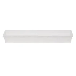 Organisateur tiroir plastique blanc transparent 38x8xH5cm