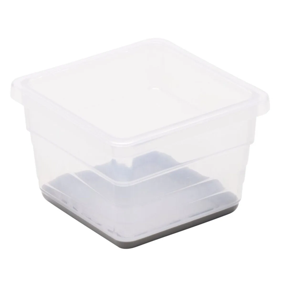 Organisateur tiroir plastique blanc transparent 8x8xH5cm < Gifi