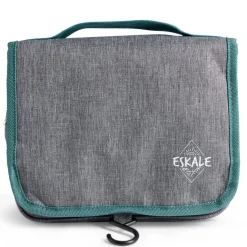 Organiseur camping tissu gris et bleu 15L
