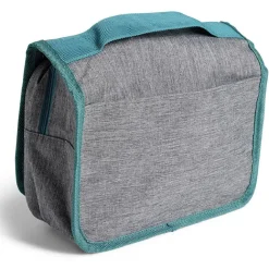 Organiseur camping tissu gris et bleu 15L