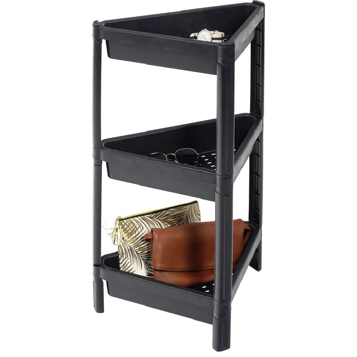 Organiseur d'angle 3 niveaux noir < Gifi Clearance