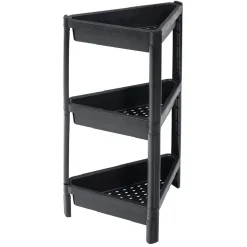 Organiseur d'angle 3 niveaux noir < Gifi Clearance