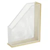 Organiseur de bureau pour documents bambou et métal 26,5x9xH33cm < Gifi