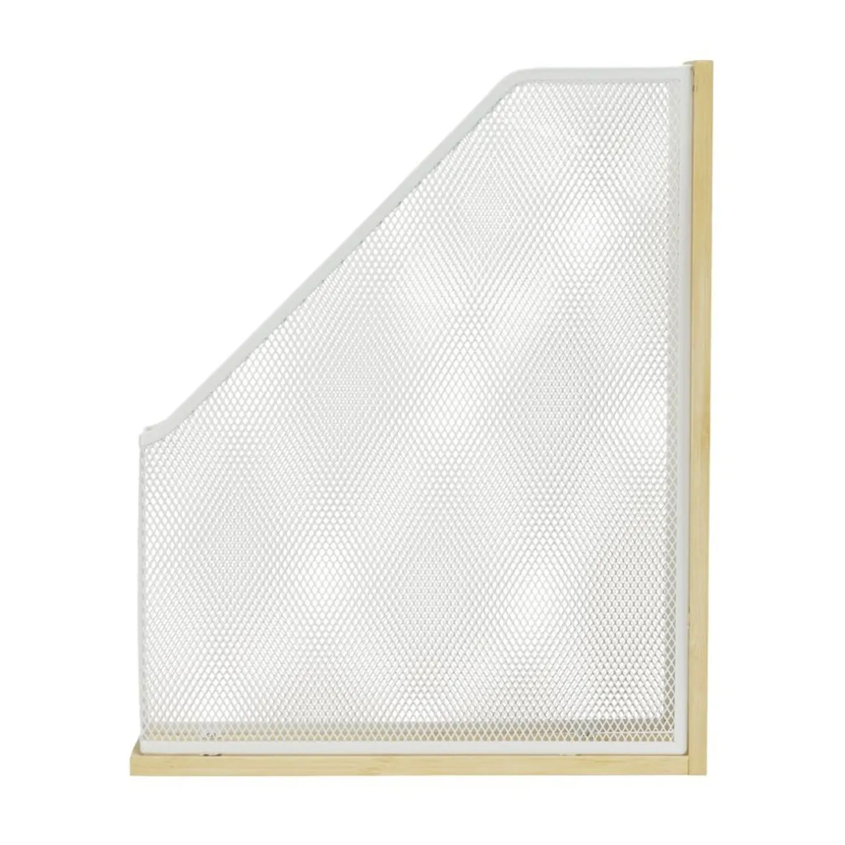Organiseur de bureau pour documents bambou et métal 26,5x9xH33cm < Gifi