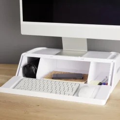 Organiseur de bureau 48x30x13cm polystyrène blanc