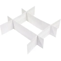 Organiseur de tiroir blanc découpable x4 < Gifi Clearance
