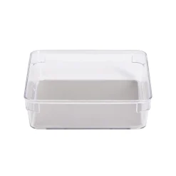 Organiseur de tiroir plastique transparent 16,3x16,3xH.4,8cm < Gifi Discount