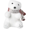 Ours blanc assis avec écharpe à poser < Gifi Online