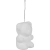 Ours blanc à suspendre Noël x5