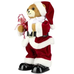Ours debout Père Noël animé et musical H31cm < Gifi Clearance