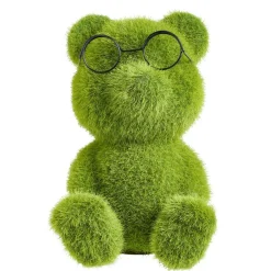 Ours en gazon synthétique vert 14x14xH20cm < Gifi Online