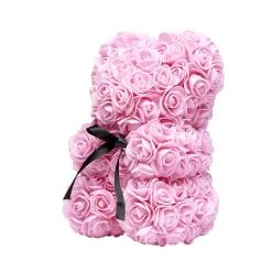 Ourson bouton de rose couleur rose 15x16xH23cm < Gifi Online