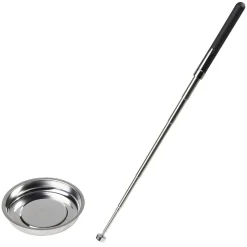 Outil magnétique de ramassage en métal télescopique avec coupelle