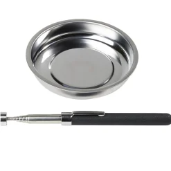 Outil magnétique de ramassage en métal télescopique avec coupelle